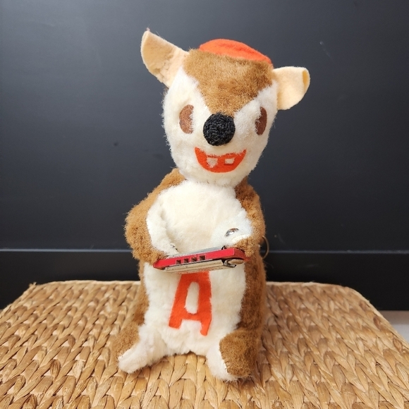 VTG Alvin and the Chipmunks Wind Up Musical Alvin Plush Figure With Harmonica - Picture 4 of 8